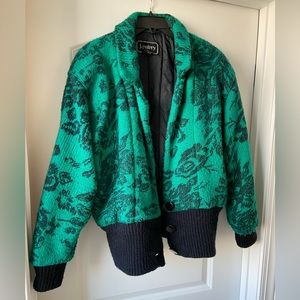 Vintage Rose Sweater Jacket j.gallery XL